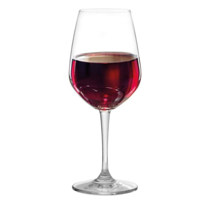 Red wine glass