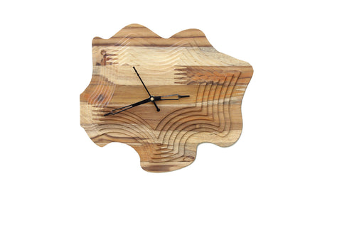 Teak Wood Wall Clock - W-9G