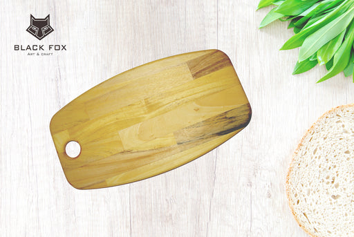 Multipurpose Yellow Shedar Wood Board - 8" x 15" - (Ideal for use as a Platter, Serving, Cheese or Chopping Board) - CH-13Y