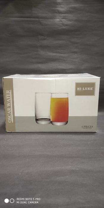 Hi-Luxe Glass Set, 6 Pc - Oscar Water