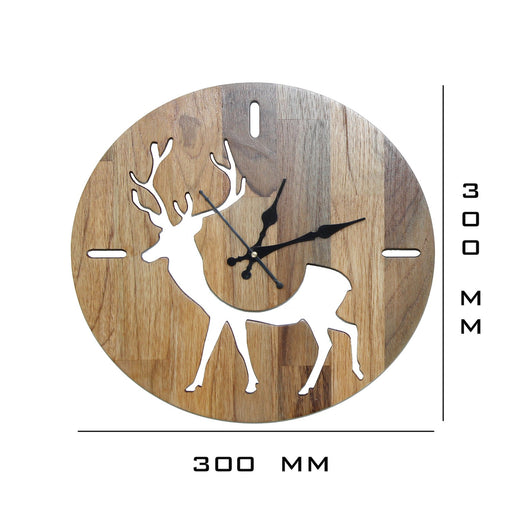 Teak Wood Wall Clock - WE-1G