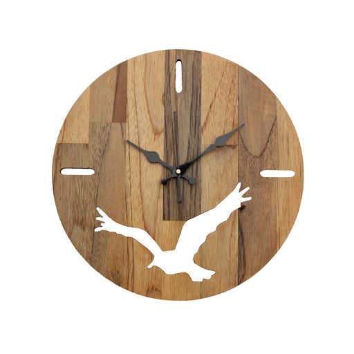 Teak Wood Wall Clock - WE-3G