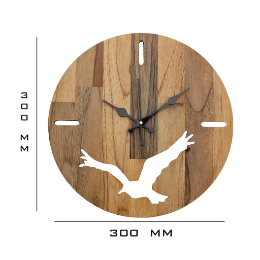 Teak Wood Wall Clock - WE-3G