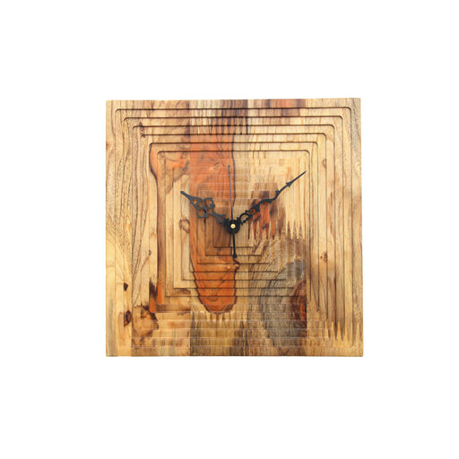 Teak Wood Wall Clock - W-11G