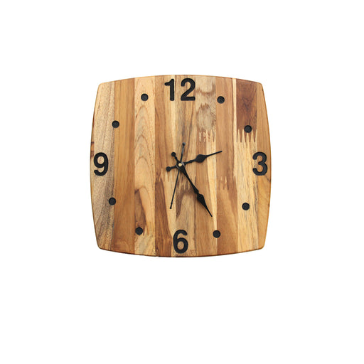 Teak Wood Wall Clock - W(G)-2