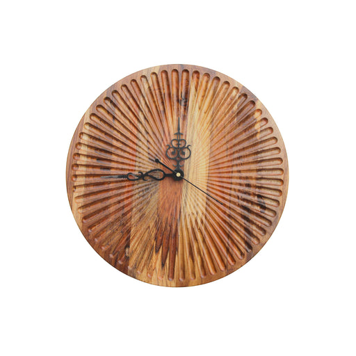 Teak Wood Wall Clock - W-8T