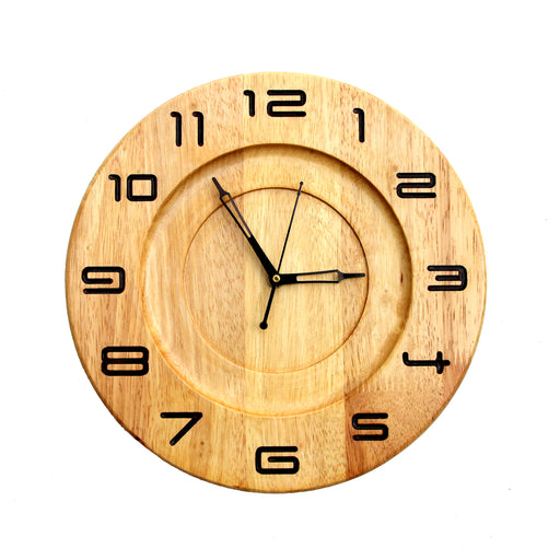 Wooden Wall Clock - W-12R