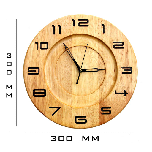 Wooden Wall Clock - W-12R