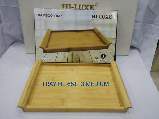 Hi-Luxe Bamboo Tray, 1 Pc - Medium