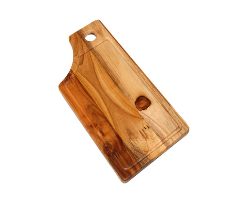 Multipurpose Teak Wood Board - 8" x 15" - (Ideal for use as a Platter, Serving, Cheese or Chopping Board) - CH-10G