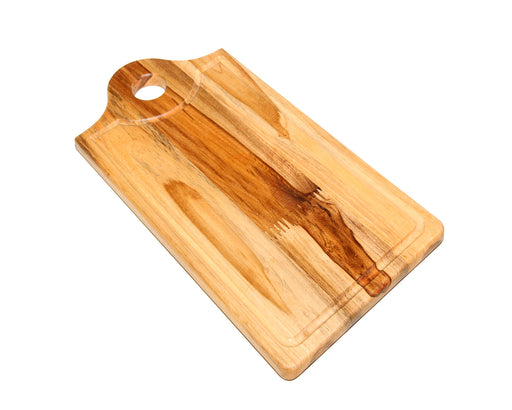 Multipurpose Teak Wood Board - 8" x 15" - (Ideal for use as a Platter, Serving, Cheese or Chopping Board) - CH-11G