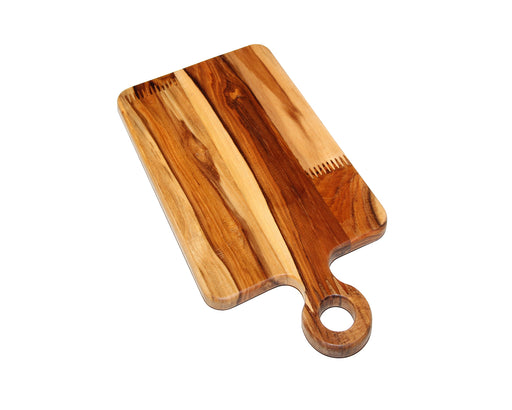 Multipurpose Teak Wood Board - 8" x 15" - (Ideal for use as a Platter, Serving, Cheese or Chopping Board) - CH-12G