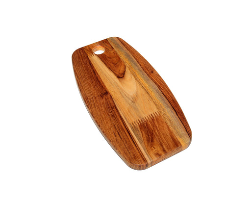 Multipurpose Teak Wood Board - 8" x 15" - (Ideal for use as a Platter, Serving, Cheese or Chopping Board) - CH-13G