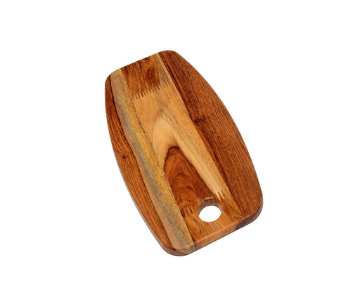 Multipurpose Teak Wood Board - 8" x 15" - (Ideal for use as a Platter, Serving, Cheese or Chopping Board) - CH-13G