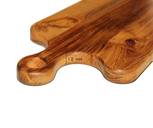 Multipurpose Teak Wood Board - 8" x 15" - (Ideal for use as a Platter, Serving, Cheese or Chopping Board) - CH-08G